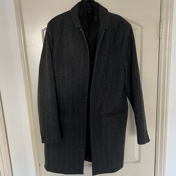 AllSaints Men’s Cashmere Blend Merton Coat XXL MSRP: $615 - Picture 2 of 8